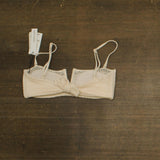 Sanctuary Women’s Crochet V-Wire Bandeau Bikini Top SASC25178 Off White Sand L
