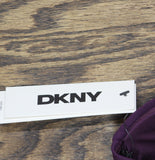 DKNY Shirred U-Wire Bandeau Bikini Top DIMTS403 Port Purple L