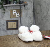 Wondershop Toddler Boys Girls Holiday Polar Bear Character Slippers White 5T-6T