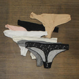Auden 7pk 100% Cotton Thongs 60605K Colors May Vary L