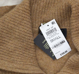 Charter Club Eloise Quarter-Zip Long-Sleeve Sweater Warm Praline Combo Brown S