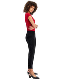 Kasper Womens Mid Rise Straight Leg Knit Pants 10915413 Black XS