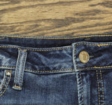 Silver Jeans Co. Plus Size Suki Mid Rise Skinny Cropped Jeans Indigo Blue 18W