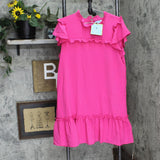 Cece Womens Tiered A-Line Ruffle Dress 166dfc51eaddcf Pink L