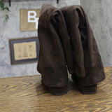 A New Day Tambra Faux Suede Buckle Tall Boots 95143239 Chocolate Brown 7.5M