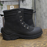 All In Motion Mens Blaise Snow Boots Lace Up 94637763 Black 10M