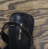Michael Michael Kors Nara Mid T-Strap Stiletto Sandals 40S6NRMS1A Black 10M
