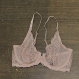Natori Womens Eclipse Unlined Underwire Bra 726254 Rose Beige Brown 34C