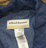 Alfred Dunner Denim Quilted Snap Front Midweight Jacket Blue 1X