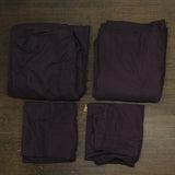 ienjoy 4-Piece Polyester Sheet Set with Pillowcases Purple King