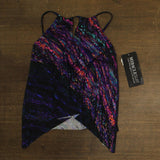 Miraclesuit Peephole High Neck Soft Cup Tankini Top Mood Ring Multi Black 10
