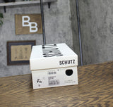 Schutz Womens Alexandra Mid Block Sandals Pearl Off White 10B