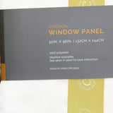 Croscill Satin Luxurious Light Filtering Curtain Window Panel White 52x96