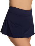 Anne Cole Plus Size Soft Band Rock Swim Skirt MYPB41401 Navy Blue 18W