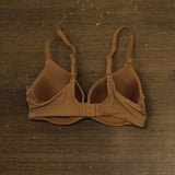 Auden Womens Luxe Stretch Comfort Wire Demi Bra 94266714 Caramel Brown 36B