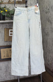 Levi's Baggy Jeans Button Fly High Rise Relaxed Straight Leg On Blast Blue 28X31
