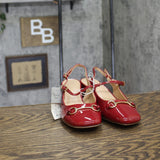 A New Day Womens Lucky Square Toe Mary Jane Heel Block 94305221 Red 8M