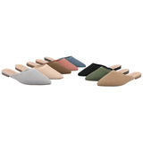 Journee Collection Womens Knit Slip-On Aniee Mules ANIEE Beige Brown 7M