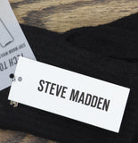 Steve Madden Womens Tech Touch Double Layer Knit Gloves SMA-665 Black