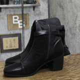 Journee Collection Womens Buckle Knee High Gaibree Boots Black 8.5M