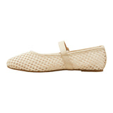 Universal Thread Sylvia Woven Mary Jane Ballet Flats Cream Off White 7M