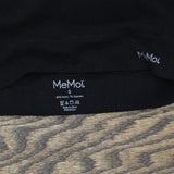 MeMoi Womens Padded Seamless Bralette Ribbed Black S