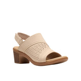 Clarks Emily2 Mist Block Heel Sandal 26181676 Sand Nubuck Brown 8W