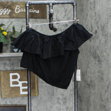 A New Day Womens Mixed Media One Shoulder Shirt Top 1670dc605c4054 Black M