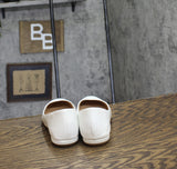 Sun + Stone Womens Slip On Eliana Flats 10008608700 White 6.5M