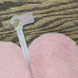 Cat & Jack Toddler Girls Fuzzy Strap Back Slips 166cdaa275adfe Pink M