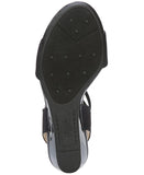 Lifestride Womens Yolo Wedge Sandal F4561F1 Navy Blue 9.5M