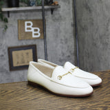 Sam Edelman Womens Loraine Almond Toe Loafers E8519LU Bright White 9M