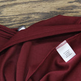 24seven Comfort Apparel Womens Plus Size High Low Party Dress Burgundy Red 3X