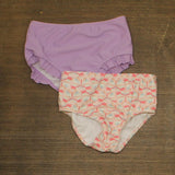 First Impressions LOT OF 2 Baby Girls Swimwear Bottoms Purple / Pink 24 Months