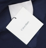 Calvin Klein Womens Stretch Crepe Zip Front Jacket 44C442G Dark Sapphire Blue M