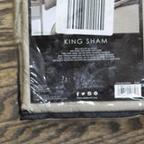 J. Queen New York Lyndon Quilted Single Pillow Sham Taupe Brown King