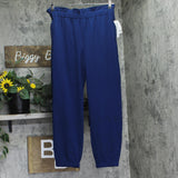 Bar III Womens Crepe Pull On Knit Jogger Trouser Pants 100143515 Navy Blue L