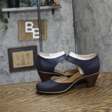 Easy Spirit Block Heel Clarice Wedge Heels SECLARICE Dark Blue 5.5M
