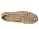 Toms Womens Valencia Platform Espadrille 10021921 Champagne Brown Metallic 7.5M