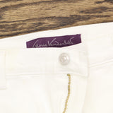 Gloria Vanderbilt Petite Amanda High Rise Straight-Leg Jeans White 14P Short