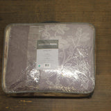 Madison Park Classic Set 6-Piece Cotton Blend Floral Taupe Purple Full / Queen