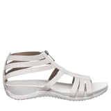 Bearpaw Womens Ronda Gladiator Sandals 91524293 White / Gray 10M