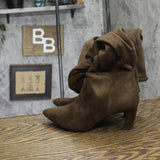A New Day Womens Raye Tall Dress Boots 88375198 Dark Brown 6M