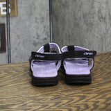 JBU Kaia Casual Flat Sandals S4KAI01 Black / Purple 7M