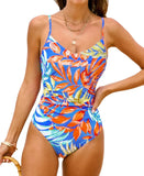 Cupshe Womens O-Ring Back One Piece Swimsuit Medium Blue S