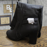 Journee Collection Womens Carver Slouchy Riding Boots Black 9.5M-WC