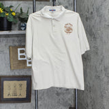 Jeezes Mens Combed Cotton Sand Rock Ridge Riders Utah Polo Shirt Sand Brown L