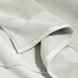 Hudson Park Luxe Turkish Cotton Hand Towel HPTURFHWHI Whisper Gray 20x30