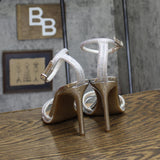 International Concepts Womens Tahara Sandals Heels Stiletto Silver Bling Gray 7M