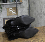 A New Day Womens Abba Sequin Foldover Tall Boots 91636693 Black 6.5M